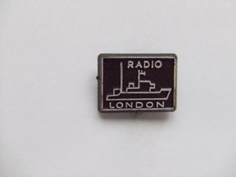 zeezender Radio London zwart- zilverkleurig
